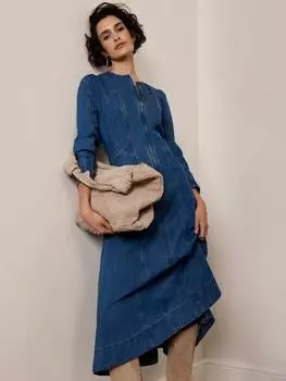 Джинсовое платье миди Mint Velvet, синий