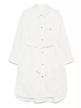 Джинсовое платье миди Yves Salomon, белый