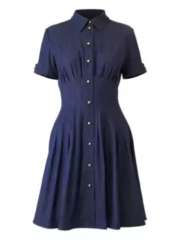 Джинсовое платье мини Carolina Herrera, синий