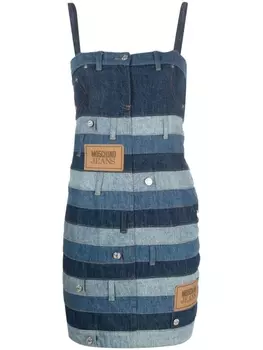 Джинсовое платье мини MOSCHINO JEANS, синий