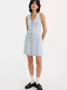 Джинсовое платье мини Thora Levi's, цвет Never Going to Change - Light Wash