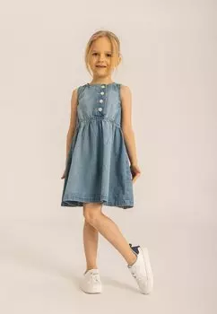 Джинсовое платье MINOTI, цвет light blue denim