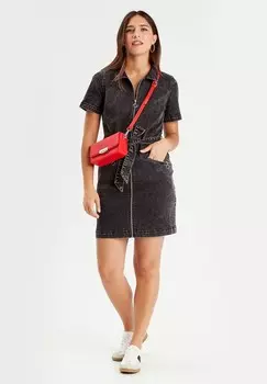 Джинсовое платье MIT REISSVERSCHLUSS Cache Cache, серый деним