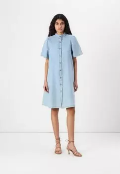 Джинсовое платье MSCHJOLENE ELENA SHIRT DRESS MSCH Copenhagen, светло-голубой