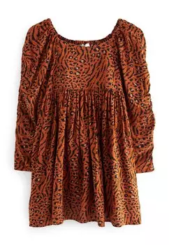 Джинсовое платье Next, животное