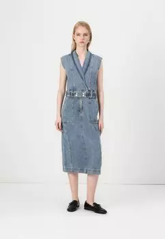 Джинсовое платье NOVA DRESS Rouge Edit, цвет Light Blue Denim