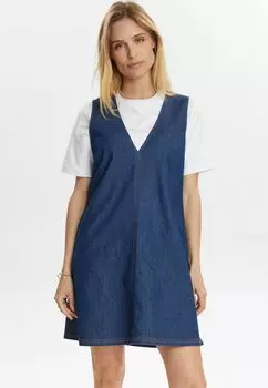 Джинсовое платье NUHALLY Nmph, цвет Dark Blue Denim