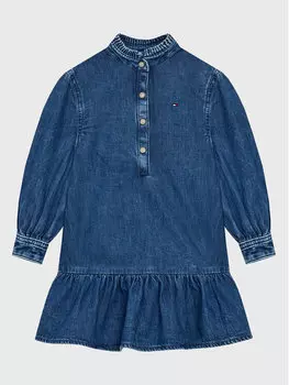 Джинсовое платье обычного кроя Tommy Hilfiger, синий