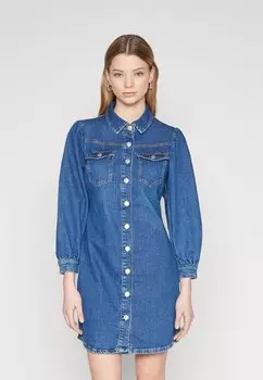 Джинсовое платье ONLALLIE DRESS ONLY, цвет dark blue denim