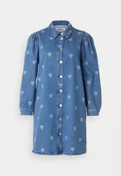 Джинсовое платье ONLALMA HEART DRESS ONLY Petite, синий деним