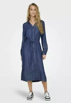 Джинсовое платье ONLCHARIS MIDI ONLY, цвет Dark Blue Denim