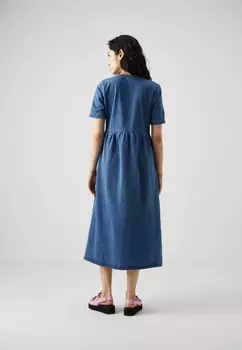 Джинсовое платье Onlkarla Midi Dress Only, средний синий деним
