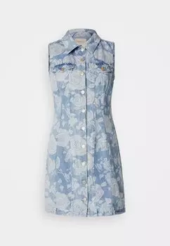 Джинсовое платье Onlzindy Dress ONLY, светло-голубой деним