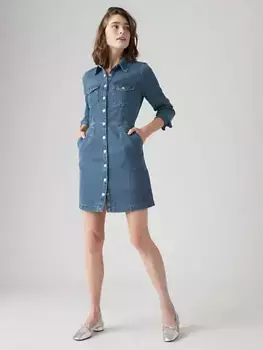 Джинсовое платье отто-вестерн Levi's, цвет Square Deal - Medium Wash