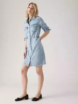 Джинсовое платье отто-вестерн Levi's, цвет Hip To Be Square - Light Wash