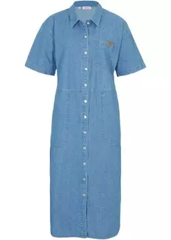 Джинсовое платье оверсайз John Baner Jeanswear, синий