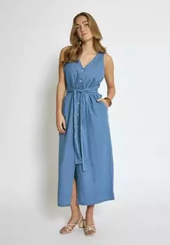 Джинсовое платье PCALLISON PEPPERCORN, светло-голубой