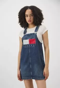 Джинсовое платье PINAFORE DRESS Tommy Hilfiger, синие джинсы