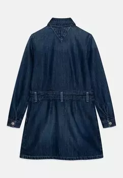 Джинсовое платье PLEATS DRESS Tommy Hilfiger, темно-синий