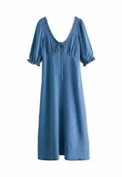 Джинсовое платье REGULAR FIT - LIGHTWEIGHT TEA - Maxi dress Next, синий