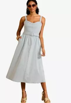 Джинсовое платье REGULAR FIT - MIDI . Love & Roses, синий