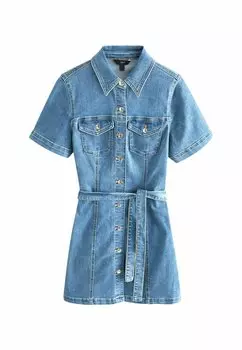 Джинсовое платье Regular Fit Next, синий