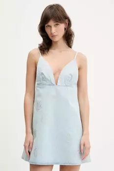 Джинсовое платье Rotate, синий