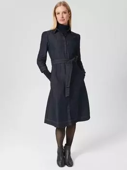 Джинсовое платье-рубашка Hobbs Coco, индиго