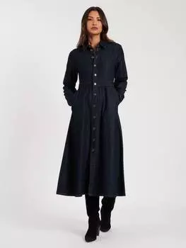 Джинсовое платье-рубашка из органического хлопка graceland Nobody's Child, синий