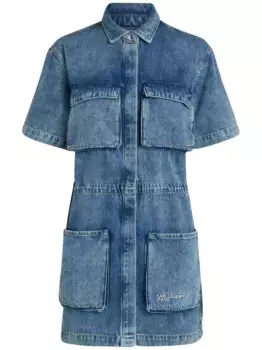 Джинсовое платье-рубашка Karl Lagerfeld Jeans, синий