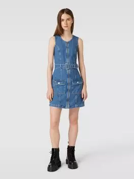 Джинсовое платье с молнией по всей длине и поясом Tommy Jeans