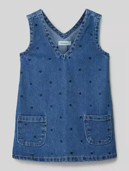 Джинсовое платье с накладными карманами модель 'FREY' Lil Atelier, синий