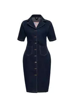 Джинсовое платье с нашивкой на спине Rebel Queens QUEEN KEROSIN, синий