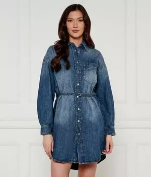 Джинсовое платье с поясом Joop! Jeans, синий