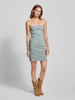Джинсовое платье с застежкой на крючки сбоку Gina Tricot