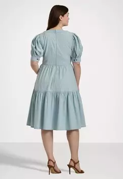 Джинсовое платье SATAITH ELBOW SLEEVE DAY DRESS Ralph Lauren, синий деним