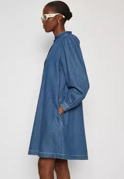 Джинсовое платье Shirt Dress MSCH Copenhagen, синий
