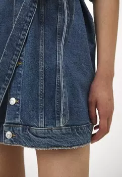 Джинсовое платье SHORT SLEEVE DRESS Tommy Hilfiger, синие джинсы