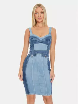 Джинсовое платье slim fit Guess, синий