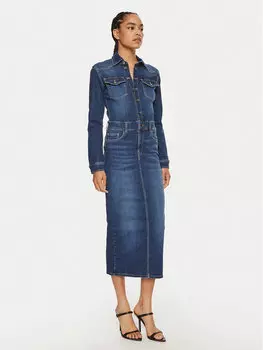 Джинсовое платье slim fit Liu Jo, синий