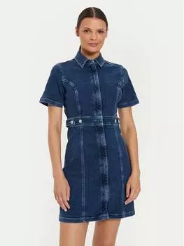 Джинсовое платье slim fit Tommy Jeans, синий