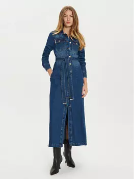 Джинсовое платье стандартного кроя Babylon, синий