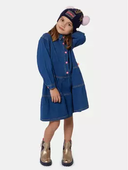 Джинсовое платье стандартного кроя Billieblush, синий