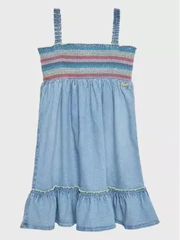 Джинсовое платье стандартного кроя Guess, синий