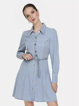 Джинсовое платье стандартного кроя Kamma 15338892 Jdy, голубой