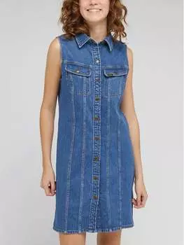 Джинсовое платье стандартного кроя Lee, синий