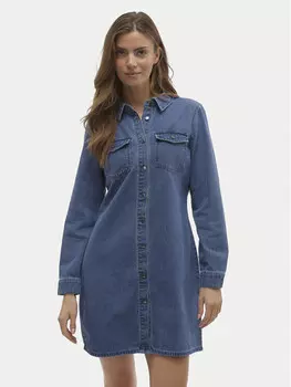 Джинсовое платье стандартного кроя Vero Moda, синий