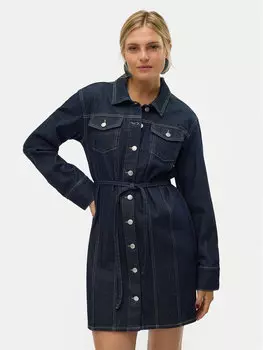 Джинсовое платье стандартного кроя Vero Moda, синий