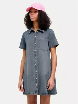 Джинсовое платье стандартный крой 12273029 Jjxx, синий