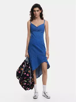 Джинсовое платье стандартный крой Munich 25SWVD07 Desigual, синий